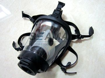Máscara de gás completa cilíndrica da máscara protetora de borracha de silicone para o instrumento de respiração
