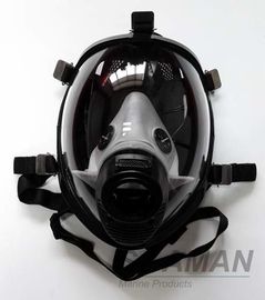 Máscara de gás da cara completa do silicone da luta contra o incêndio para a máscara protetora de instrumento de respiração SCBA