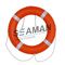 bóia salva-vidas marinho do anel do conservante de vida do CERT de 4kgs 720mm CCS/EC com linha fita reflexiva do salvamento