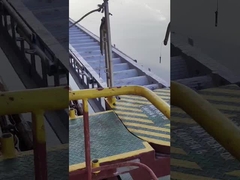 Escada de alumínio do cais de CCS com trilhos & soquete de mão para a doca, porto