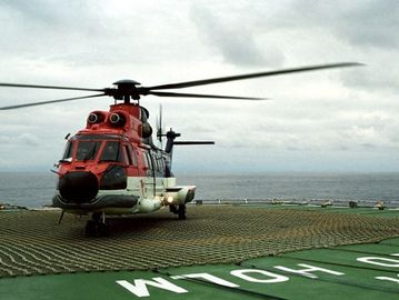 Rede de aterragem do helicóptero da segurança da escada da segurança do barco da costa do quadrado 3 antiderrapante