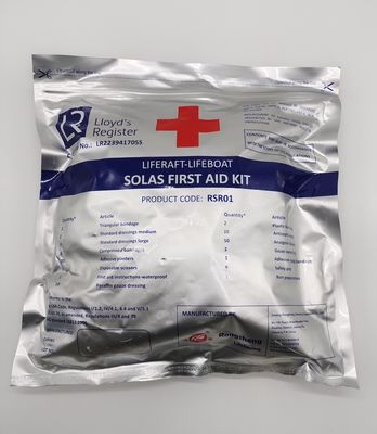 Kit de primeiros socorros SOLAS para embarcações de sobrevivência e barcos de salvamento